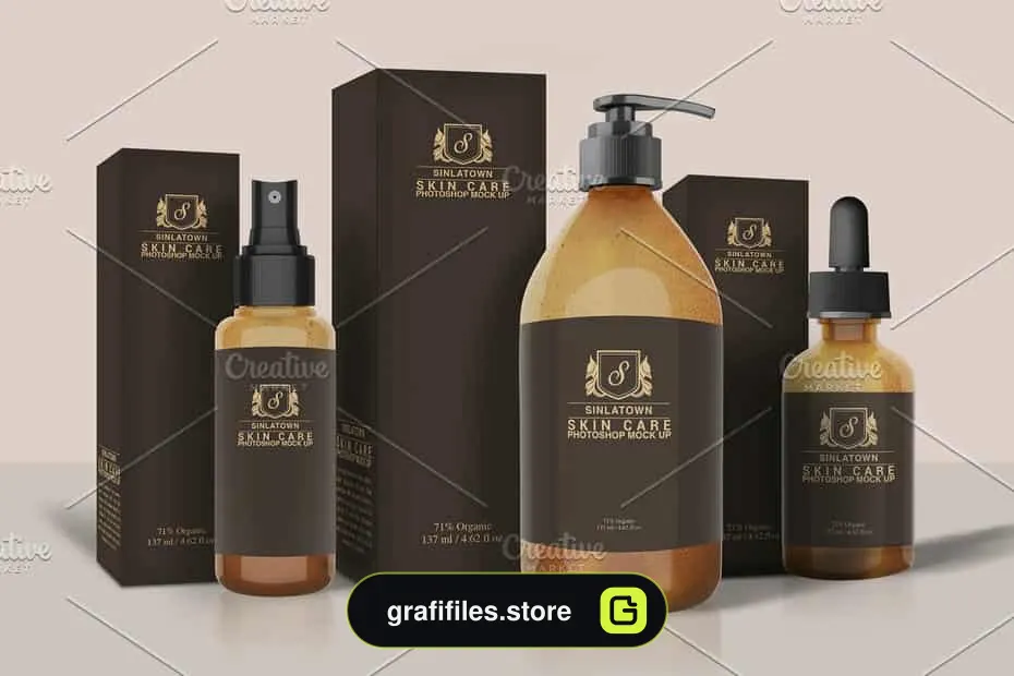موکاپ محصولات آرایشی و بهداشتی