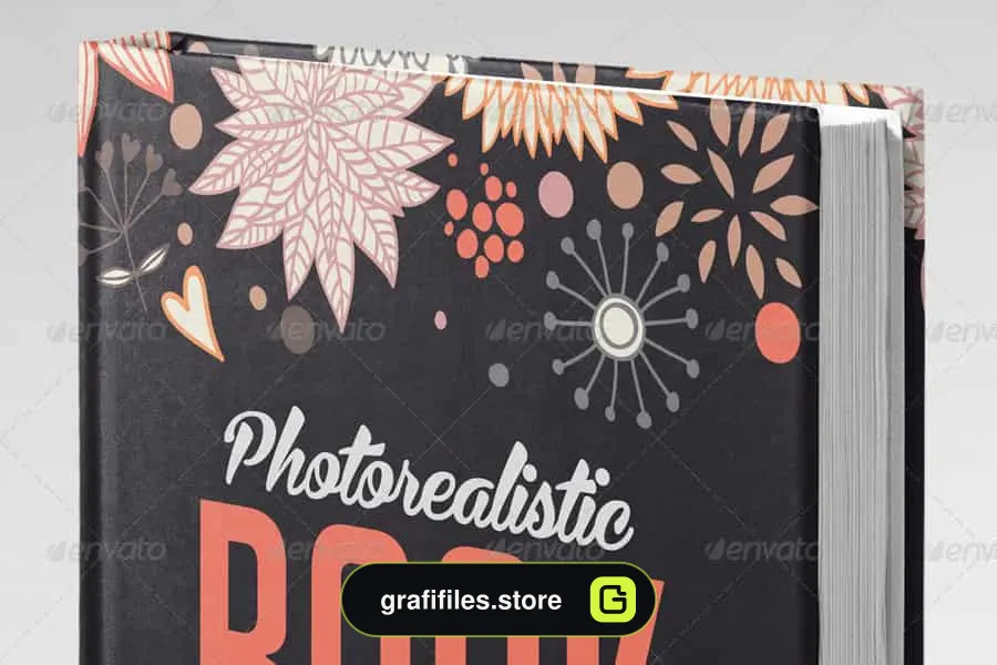 موکاپ کتاب Photorealistic Book Mock-Up