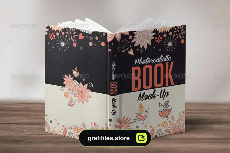 موکاپ کتاب Photorealistic Book Mock-Up