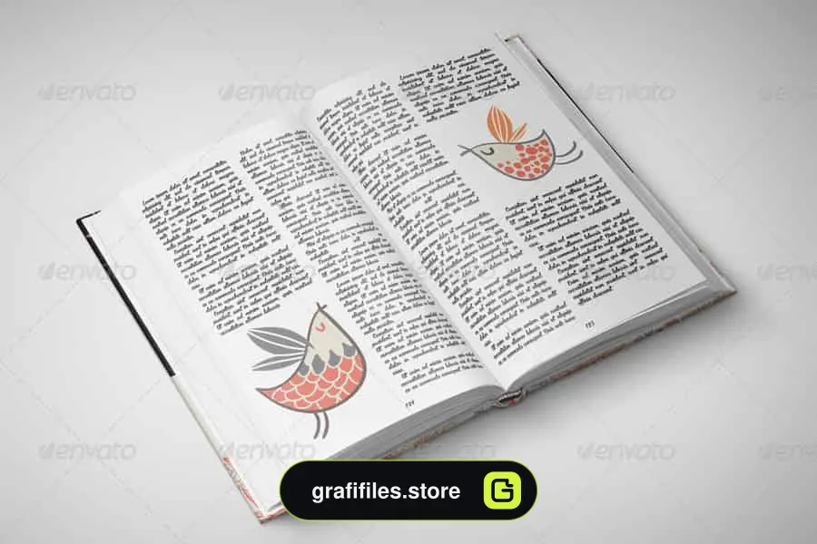 موکاپ کتاب Photorealistic Book Mock-Up