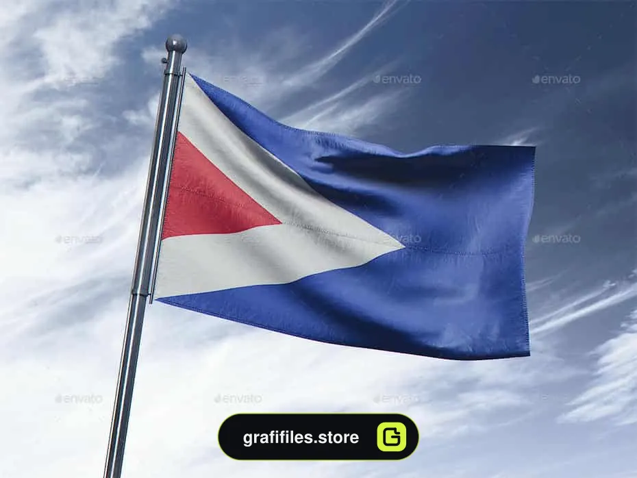موکاپ پرچم