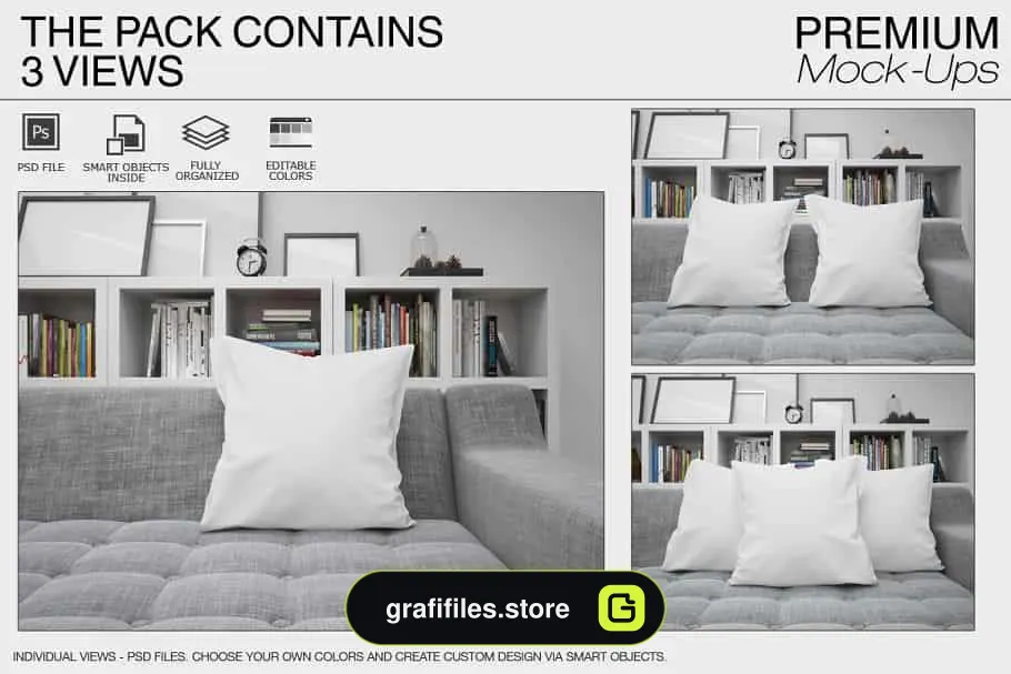 موکاپ کوسن Pillows 