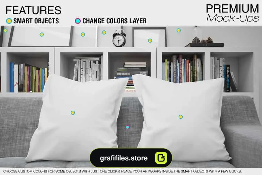 موکاپ کوسن Pillows 
