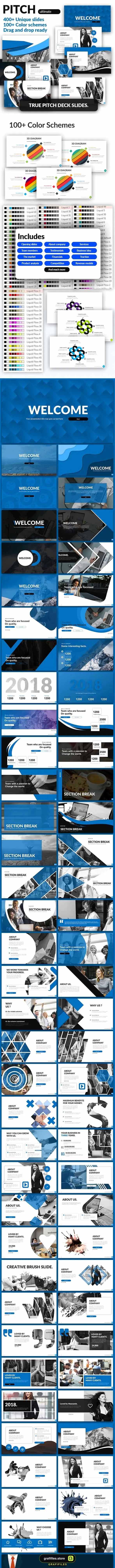 قالب پاورپوینت Pitch Deck Presentation Template – Pitch Ultimate