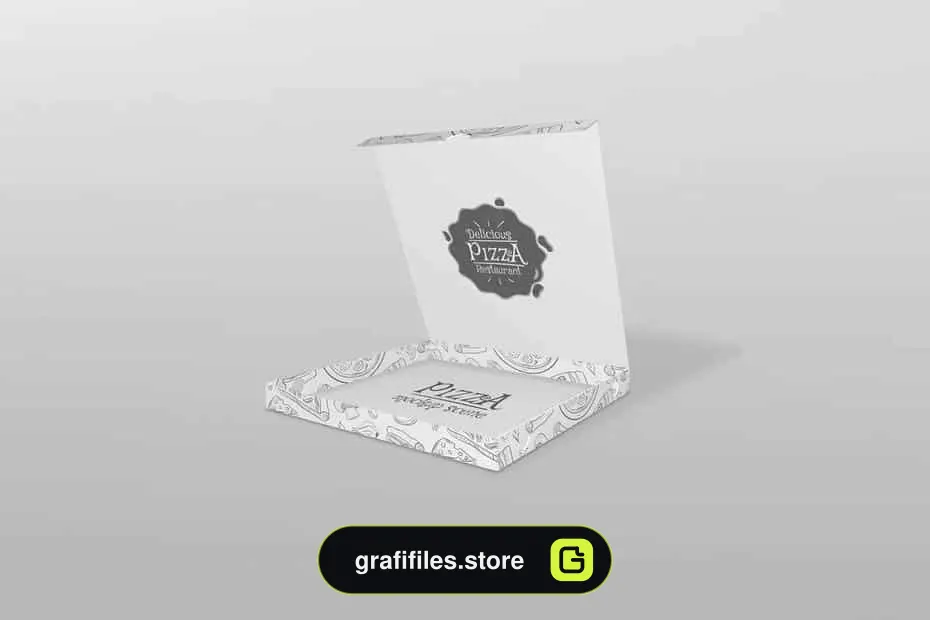 موکاپ جعبه پیتزا Pizza Box Mockup