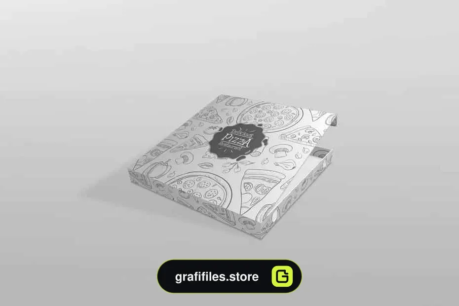 موکاپ جعبه پیتزا Pizza Box Mockup