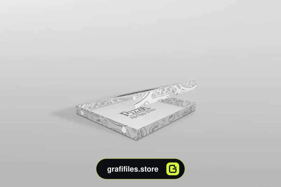 موکاپ جعبه پیتزا Pizza Box Mockup