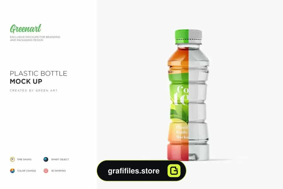 موکاپ بطری پلاستیکی Plastic Bottle Mockup