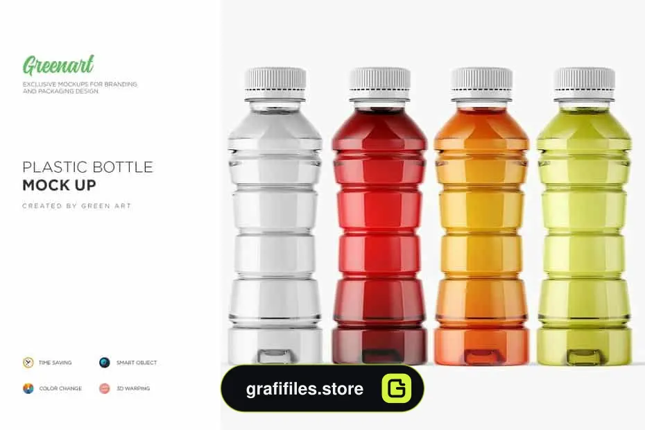 موکاپ بطری پلاستیکی Plastic Bottle Mockup