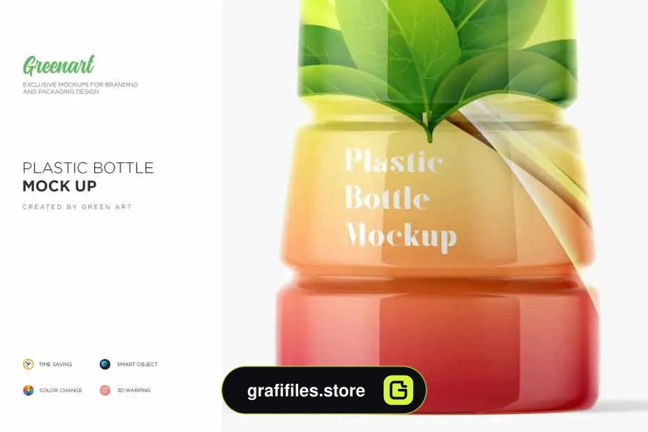 موکاپ بطری پلاستیکی Plastic Bottle Mockup