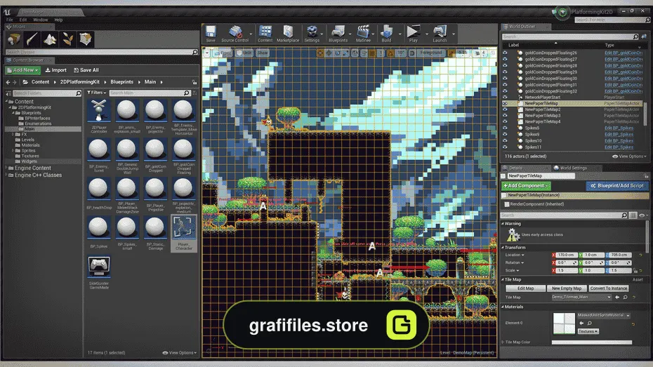 Platformer Kit 2D برای آنریل انجین - 17