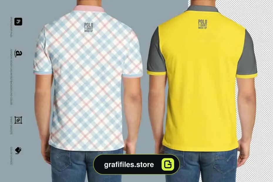 موکاپ تیشرت Polo shirt Mock-Up - 3