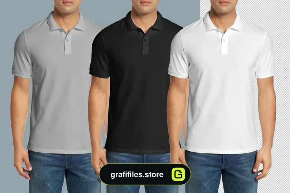 موکاپ تیشرت Polo shirt Mock-Up - 5