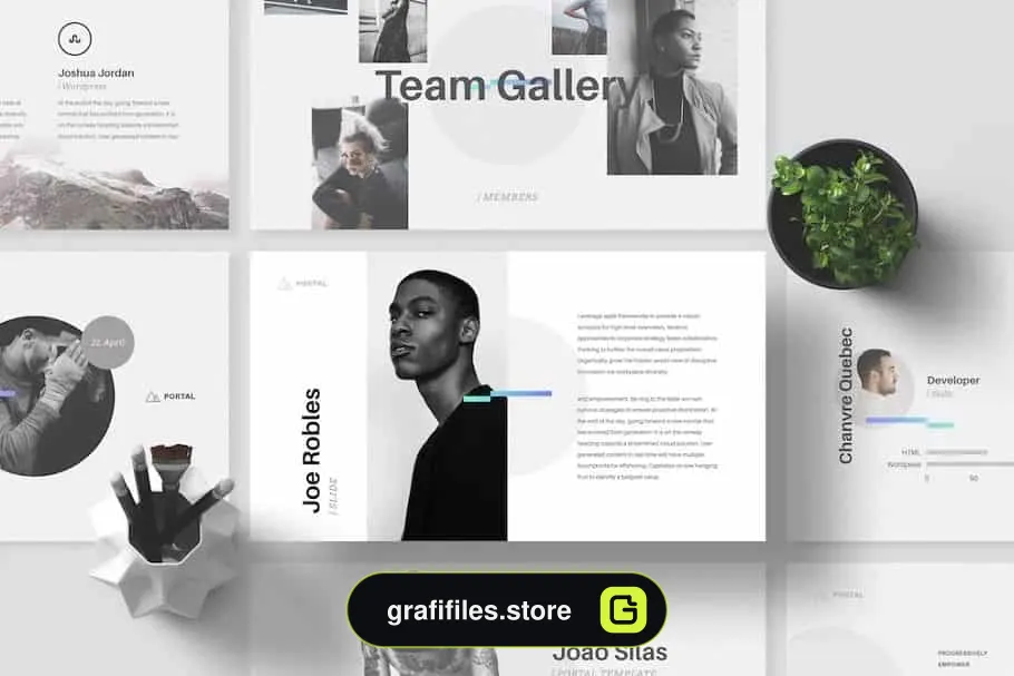 قالب کینوت PORTAL Keynote Presentation Template