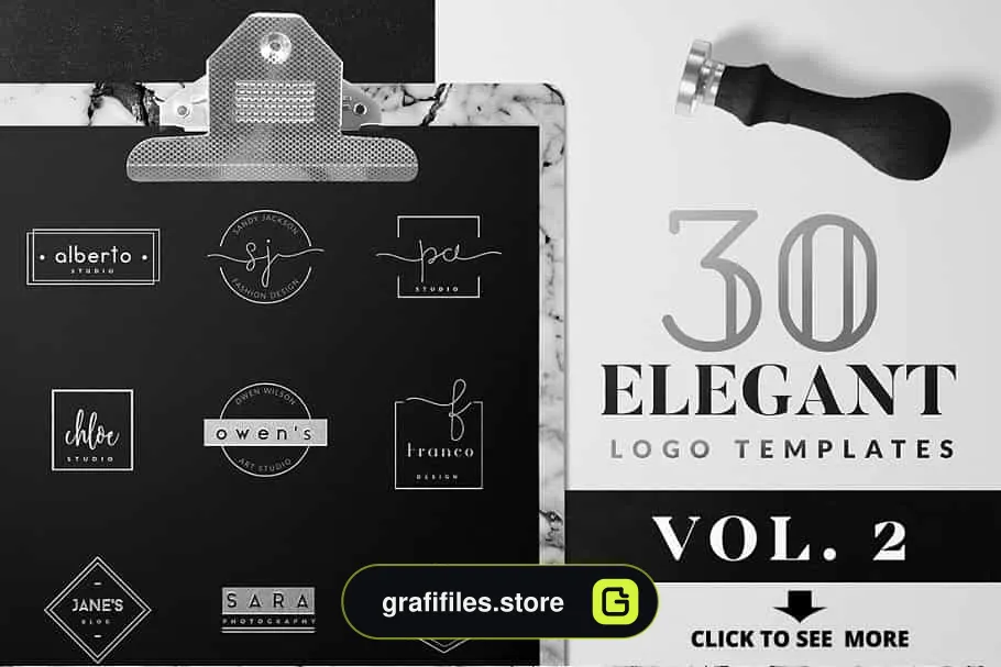 فایل لایه باز لوگو Premium Logo Bundle