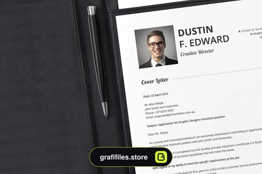 قالب آماده ایندیزاین رزومه Premium Resume CV Template Set - 5
