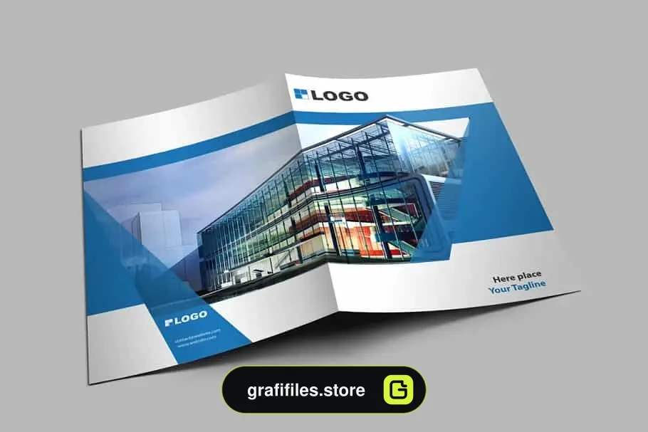 فایل لایه باز پوشه Presentation Folder Template 001
