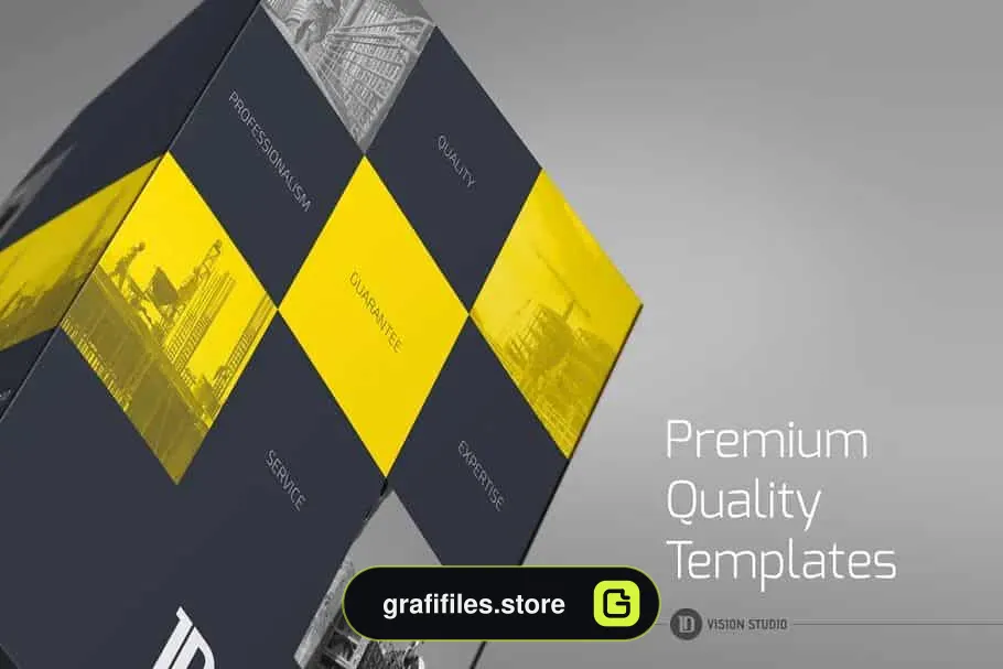 فایل لایه باز پوشه Presentation Folder Template 002