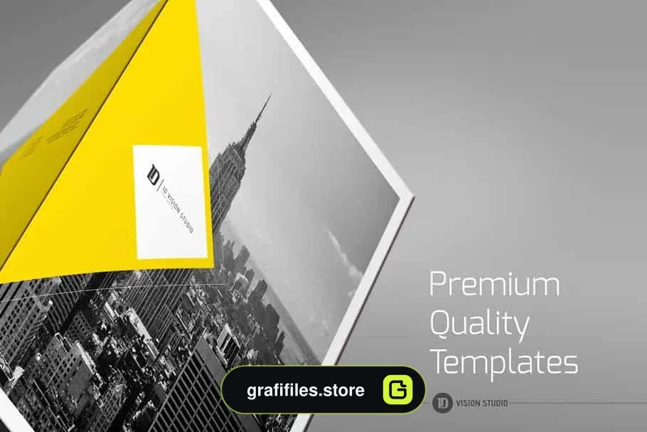 دانلود فایل لایه باز پوشه Presentation Folder Template 003 - 4 فایل لایه باز پوشه Presentation Folder - 3