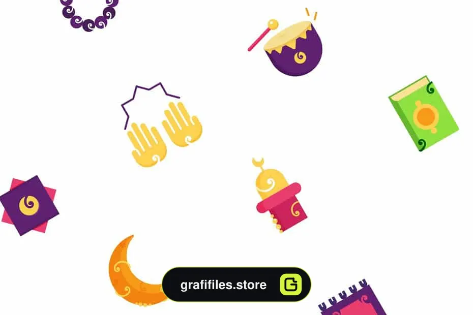 وکتور ماه رمضان