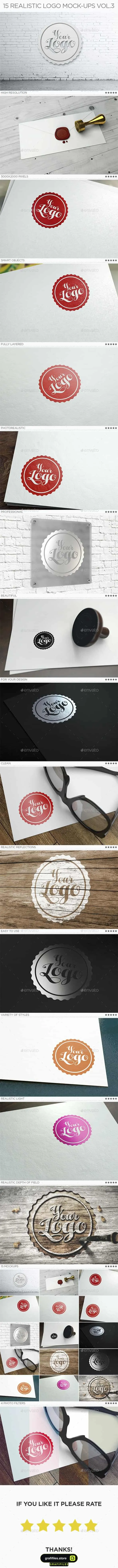 موکاپ لوگو Realistic Logo Mock-Ups Vol.3