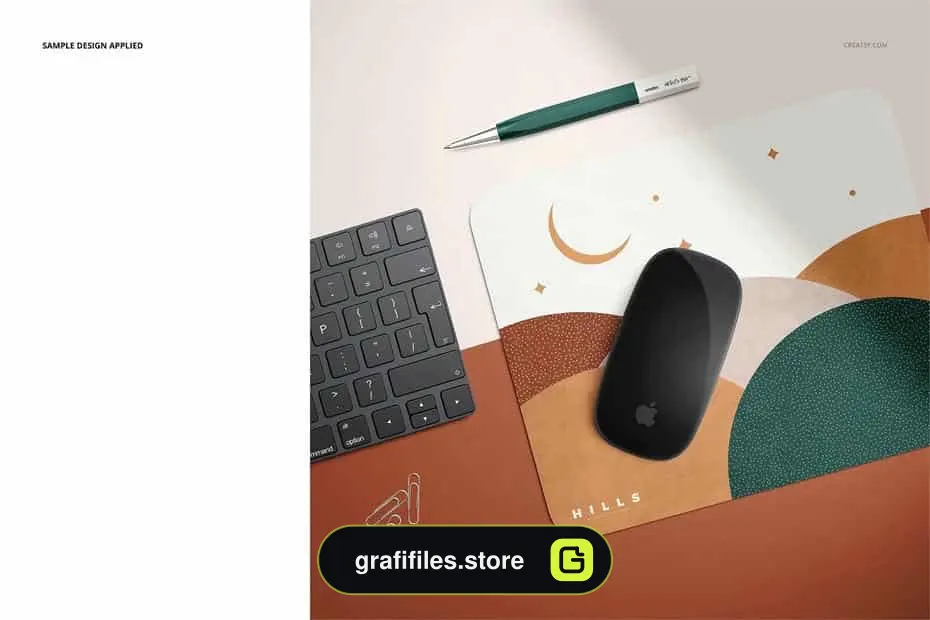 موکاپ ماوس پد مستطیل شکل