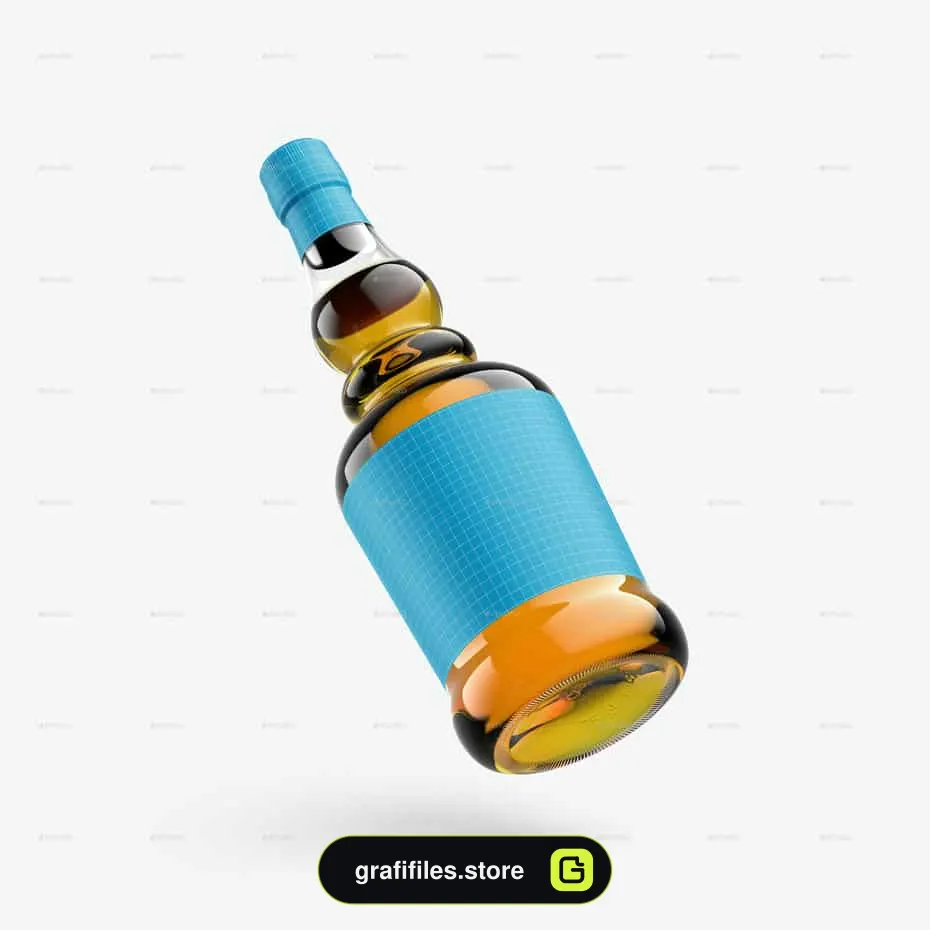 موکاپ بطری شیشه ای Scotch vol. 2