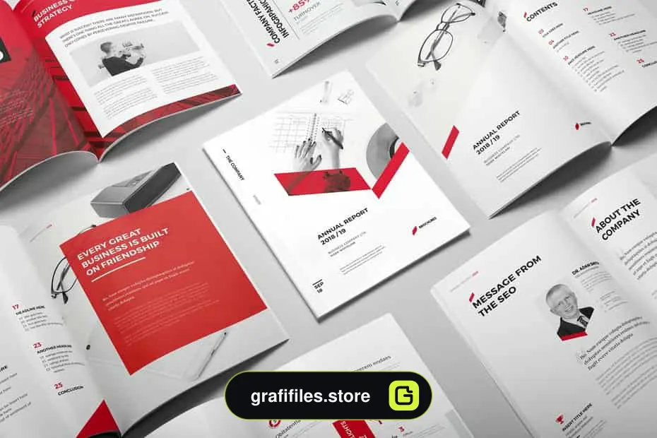دانلود قالب آماده ایندیزاین گزارش سالیانه Sharp Annual Report - 3 قالب آماده ایندیزاین گزارش سالیانه
