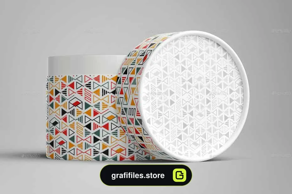 موکاپ قوطی فلزی Short Tube / Can Packaging Mock-Up