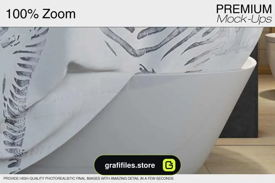 موکاپ پرده حمام Shower Curtain Mockups