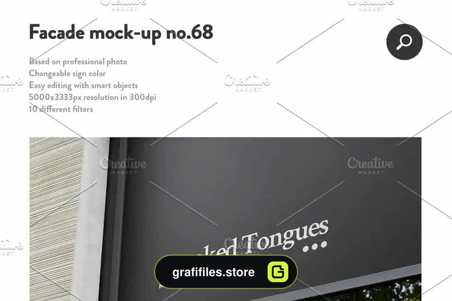 موکاپ لوگو Sign Facade Logo Mockup Bundle 2