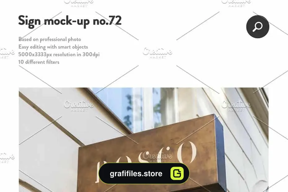 موکاپ لوگو Sign Facade Logo Mockup Bundle 2