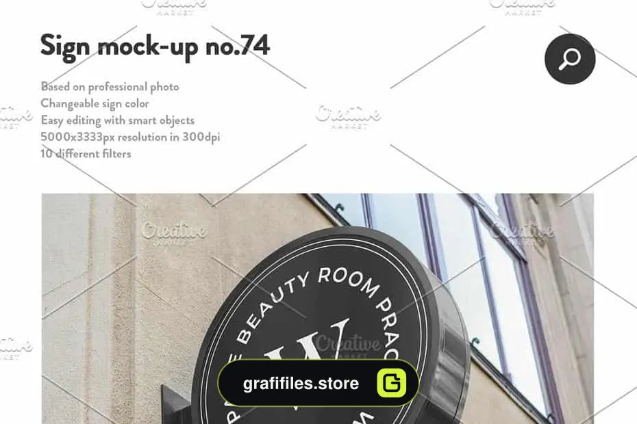موکاپ لوگو Sign Facade Logo Mockup Bundle 2
