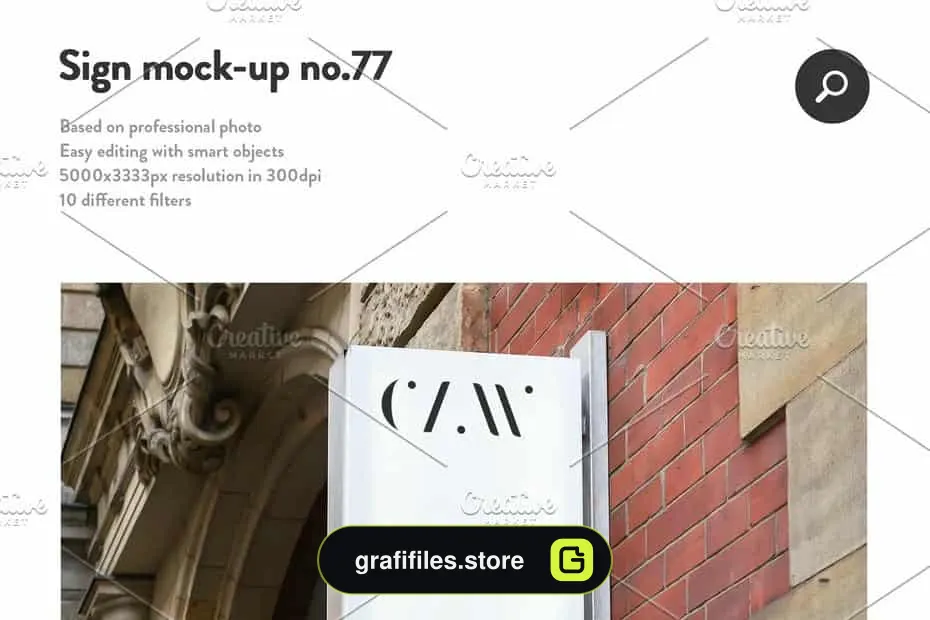 موکاپ لوگو Sign Facade Logo Mockup Bundle 2