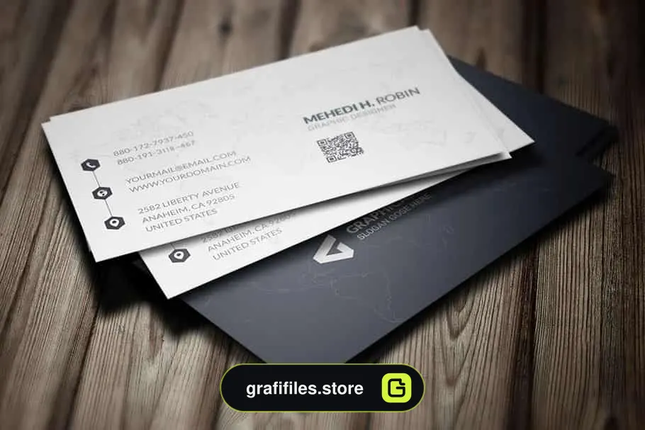 فایل لایه باز کارت ویزیت Simple Business Card Design Vol-01