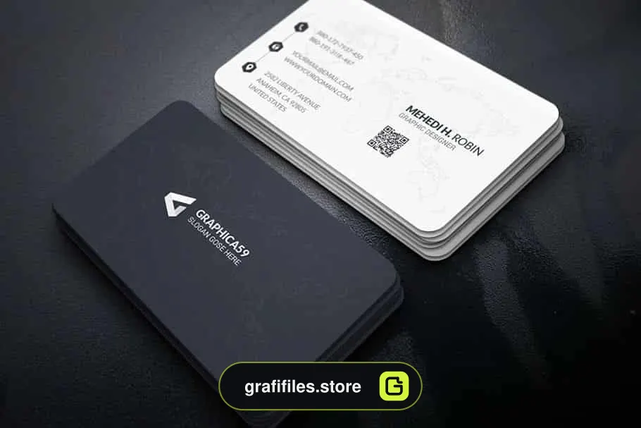 فایل لایه باز کارت ویزیت Simple Business Card Design Vol-01
