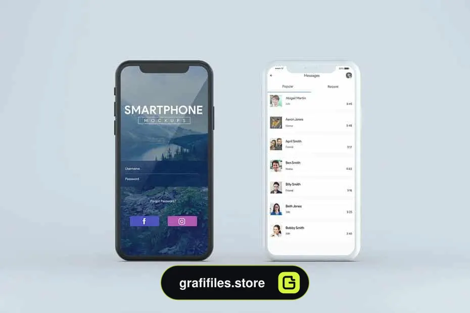 موکاپ تلفن هوشمند
