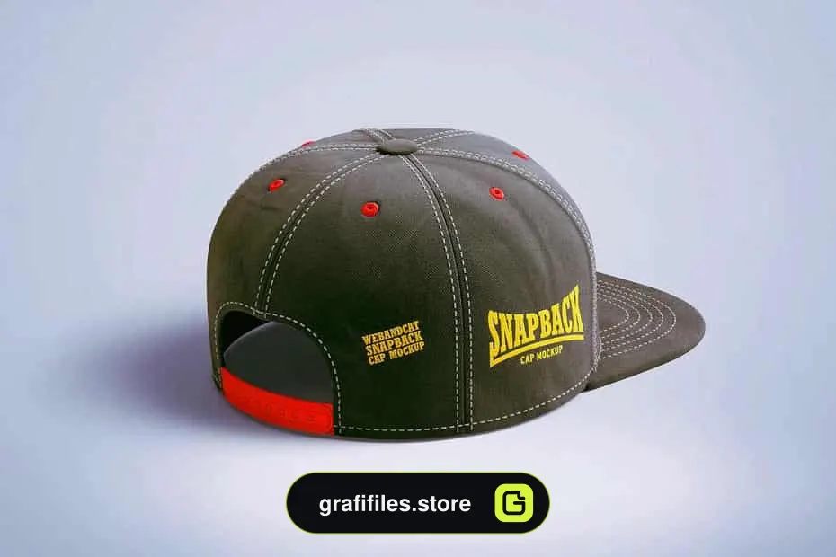 موکاپ کلاه Snapback Cap 3d Mockup