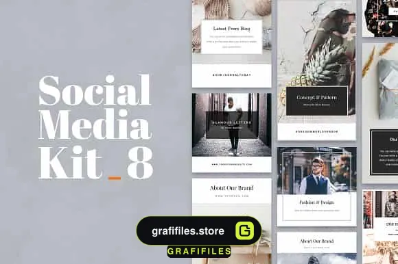 فایل لایه باز شبکه اجتماعی Social Media Bundle
