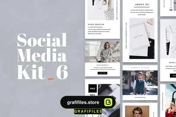 فایل لایه باز شبکه اجتماعی Social Media Bundle