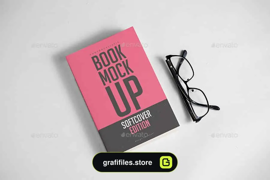 موکاپ کتاب Softcover Book Mock-up