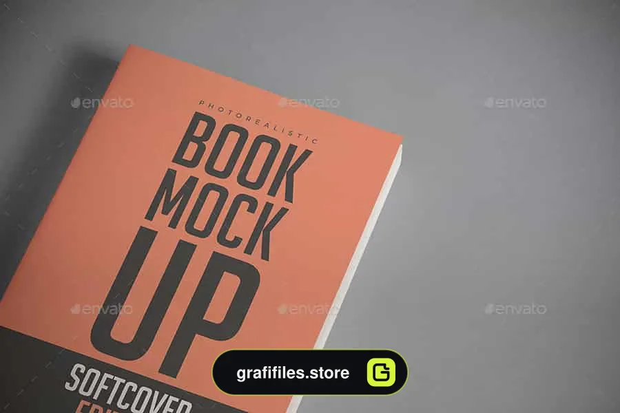 موکاپ کتاب Softcover Book Mock-up