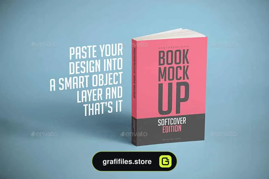 موکاپ کتاب Softcover Book Mock-up