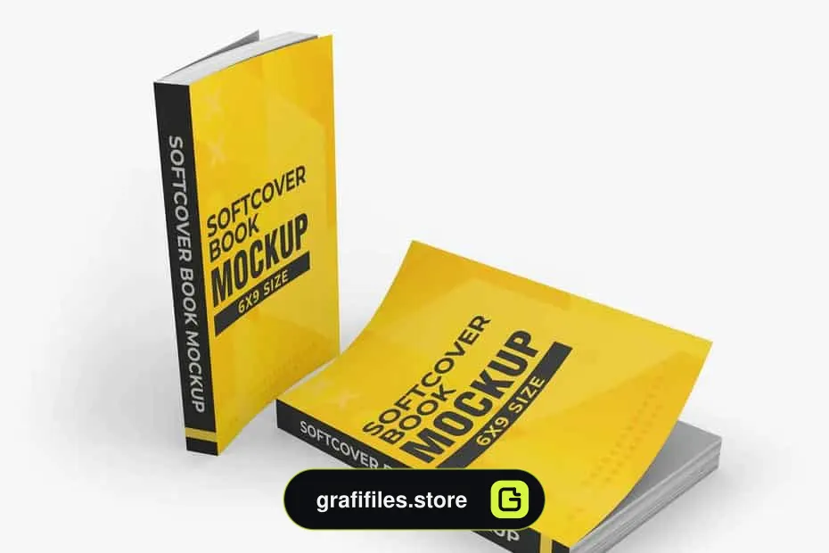 موکاپ کتاب Softcover Book Mockups