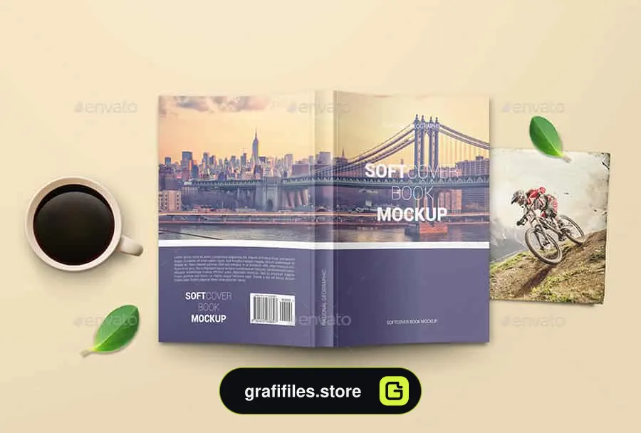 موکاپ کتاب Softcover Book Mockups