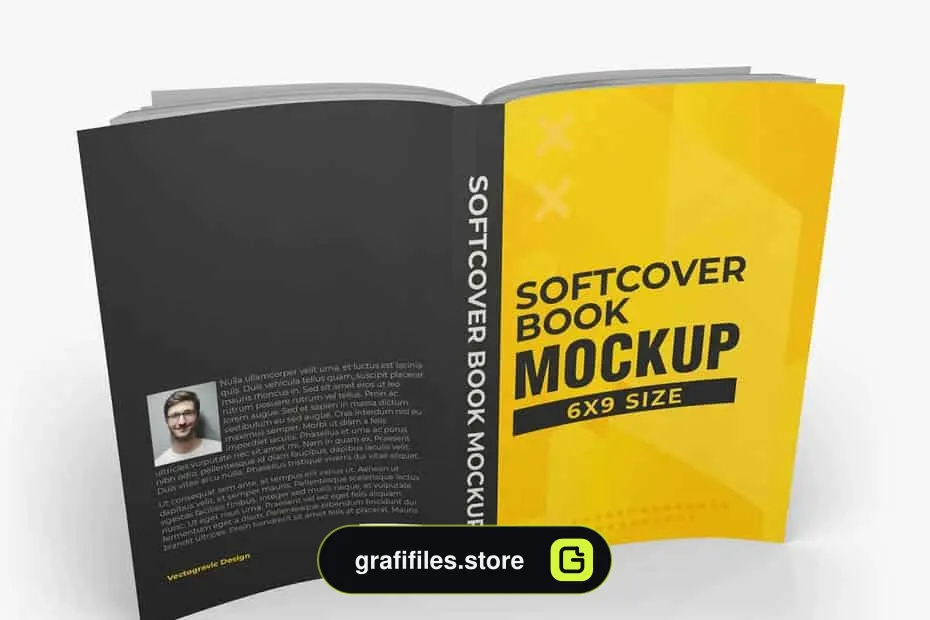 موکاپ کتاب Softcover Book Mockups