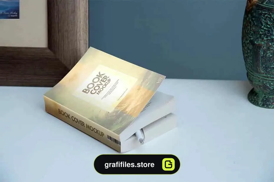 موکاپ کتاب Softcover Book Mockups Vol. 4