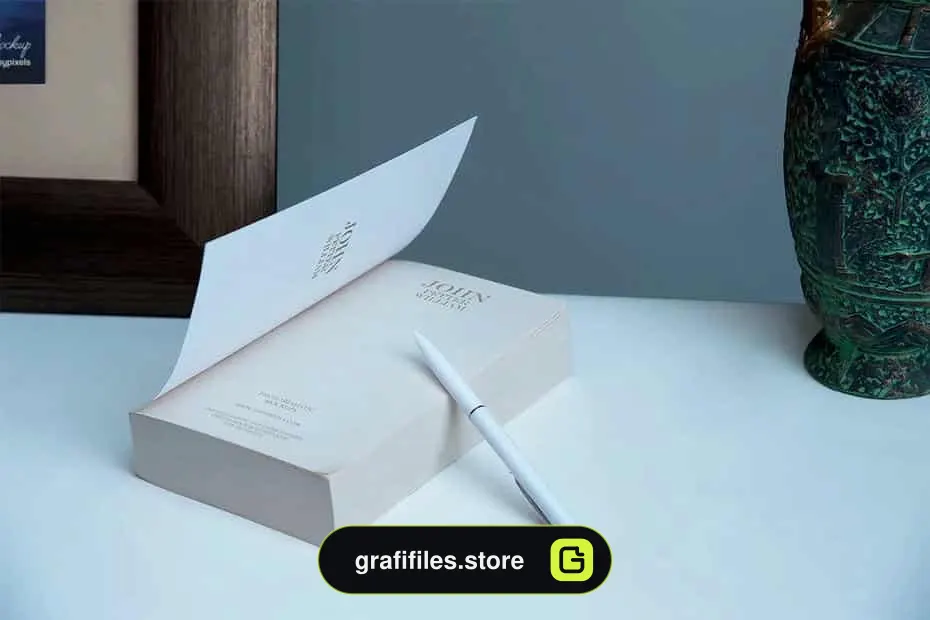 موکاپ کتاب Softcover Book Mockups Vol. 4