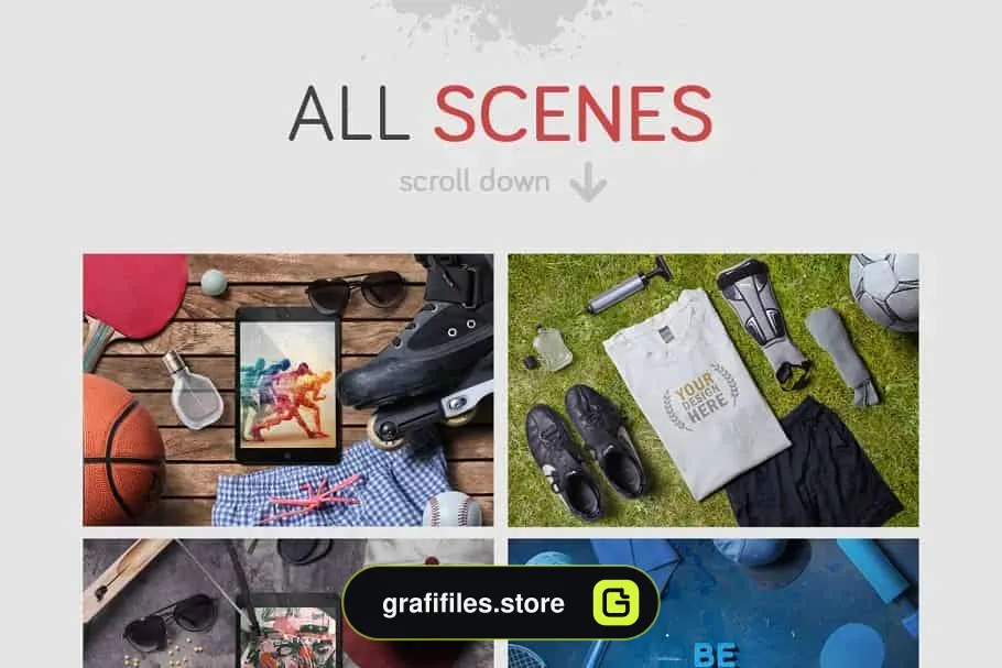جعبه ابزار ساخت موکاپ ورزشی Sport Scene Generator