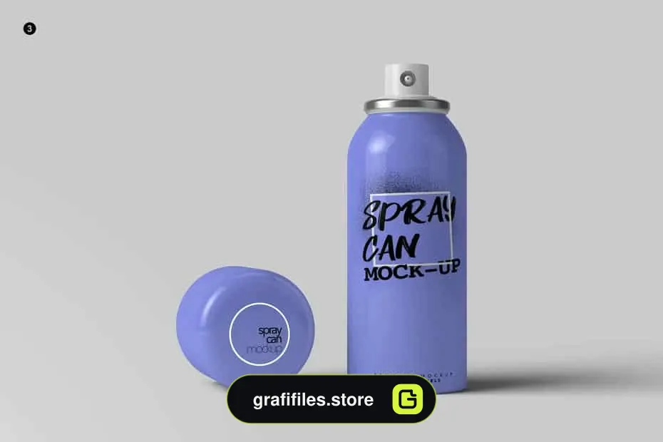 موکاپ قوطی اسپری Spray Can Mock-Up
